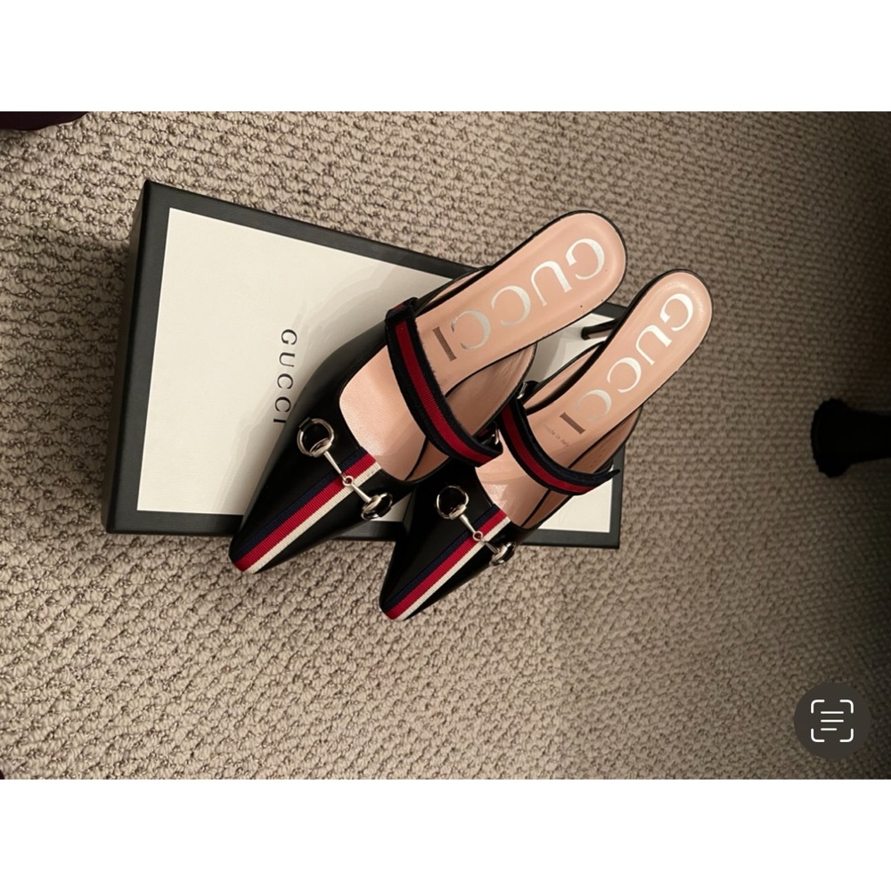 gucci heel mules never worn